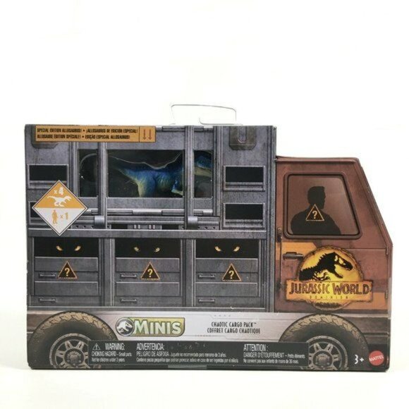 Jurassic World Dominion Minis Chaotic Cargo Pack 5 Piece Mini Dinosaur & Figure - Picture 2 of 7